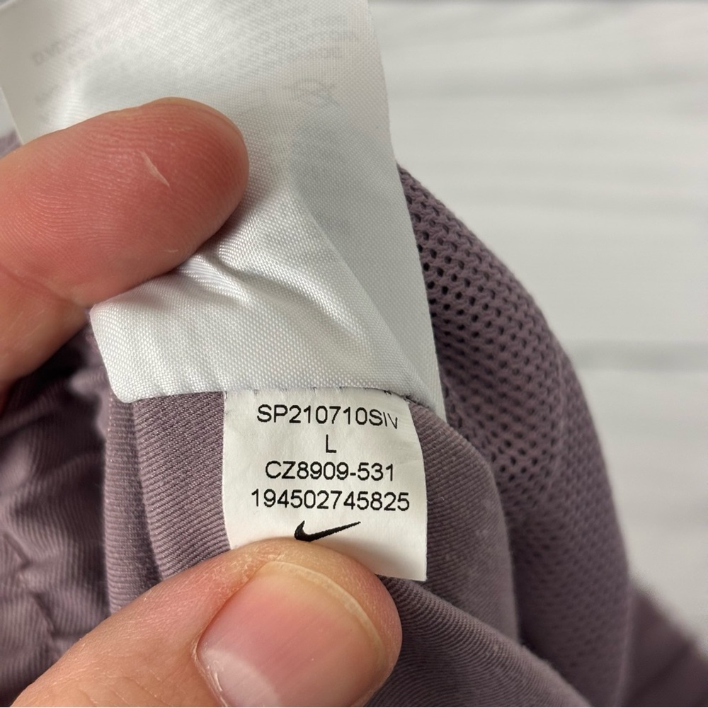 Nike Sportswear Swoosh Snug Comfort Woven Joggers Size Large Lilac Purple - Picture 10 of 10